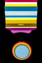 Tokyo Dreaming Rainbow Geometric- Original Wall Sculpture - SOLD by artist Lhouette - Wyecliffe Galleries