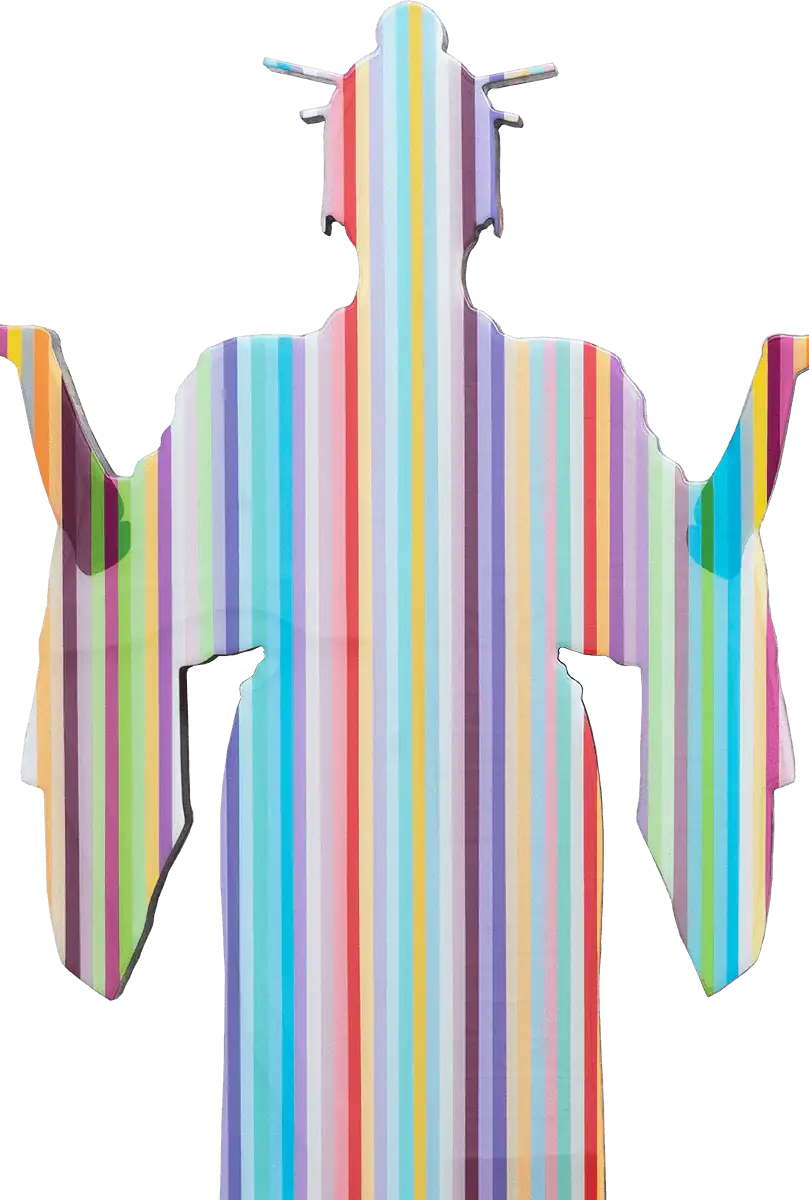 Tokyo Dreaming Medium - Original Wall Sculpture - SOLD by artist Lhouette - Wyecliffe Galleries