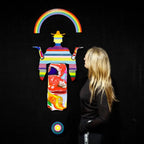 Tokyo Dreaming - Mini Marbled Wall Sculpture - SOLD by artist Lhouette - Wyecliffe Galleries