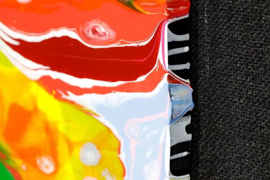 Tokyo Dreaming - Mini Marbled Wall Sculpture - SOLD by artist Lhouette - Wyecliffe Galleries