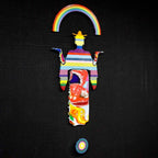 Tokyo Dreaming - Mini Marbled Wall Sculpture - SOLD by artist Lhouette - Wyecliffe Galleries