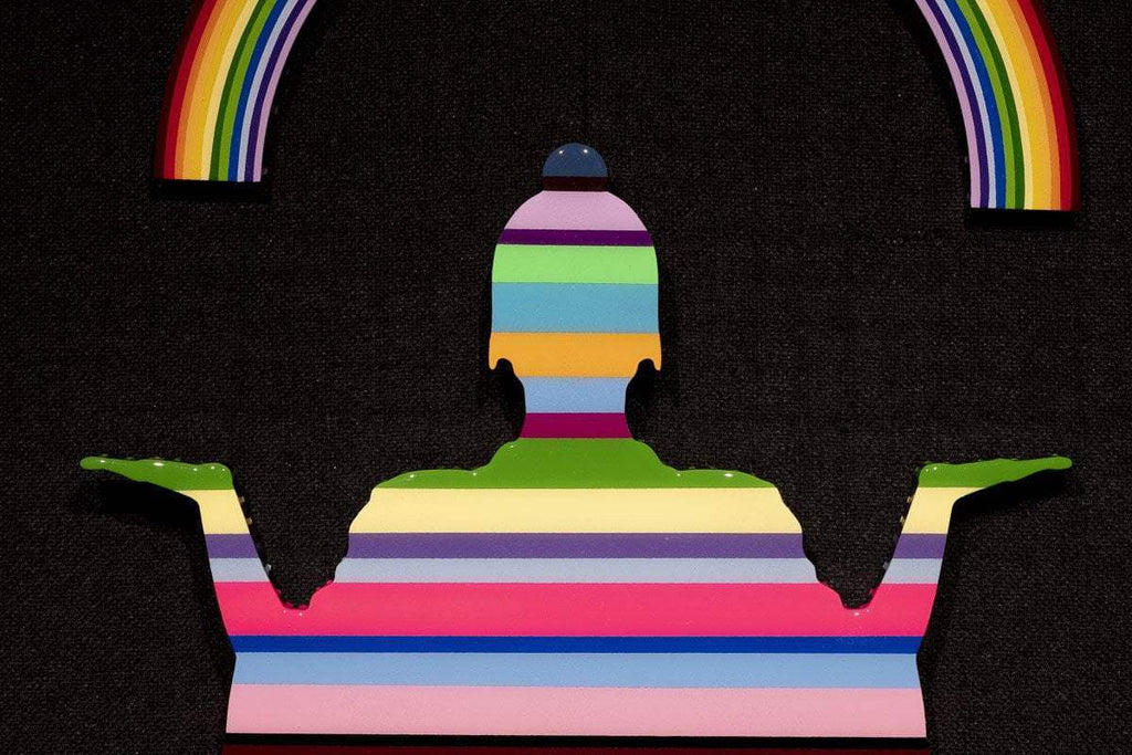 Tokyo Dreaming Miniature - Original Wall Sculpture - SOLD by artist Lhouette - Wyecliffe Galleries