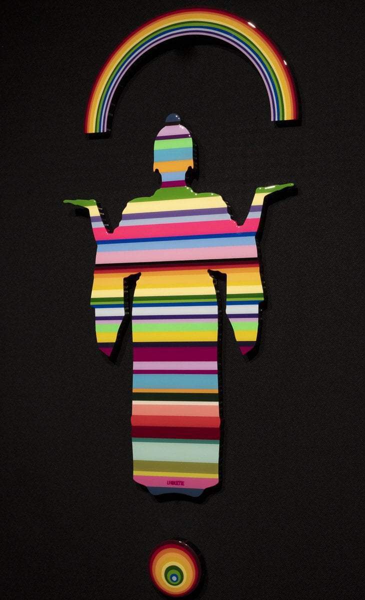 Tokyo Dreaming Miniature - Original Wall Sculpture - SOLD by artist Lhouette - Wyecliffe Galleries