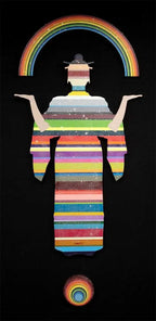 Tokyo Dreaming Striped - SOLD by artist Lhouette - Wyecliffe Galleries