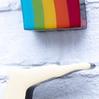 Tokyo Dreaming Three Part Striped Miniature Wall Sculpture - Original - SOLD by artist Lhouette - Wyecliffe Galleries