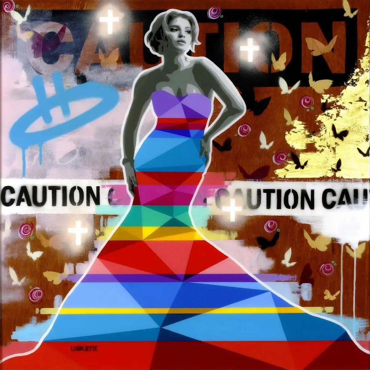 Up Dressed - Original - SOLD by artist Lhouette - Wyecliffe Galleries