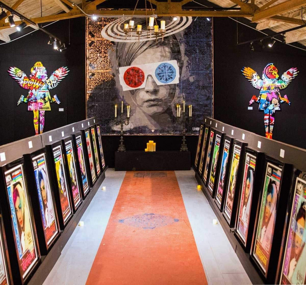 Video Heaven Twiggy - Original by artist Lhouette - Wyecliffe Galleries