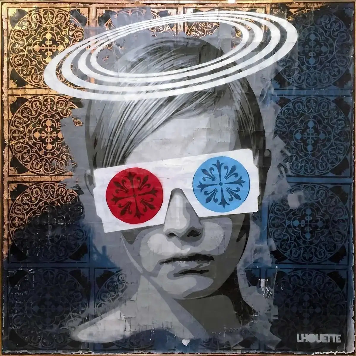 Video Heaven Twiggy - Original by artist Lhouette - Wyecliffe Galleries