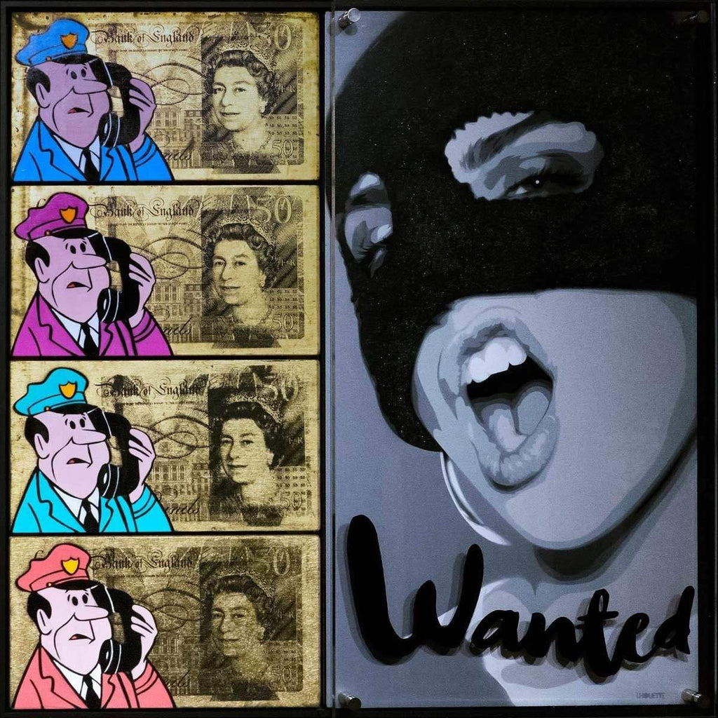 Wanted - Video Heaven - Original - SOLD by artist Lhouette - Wyecliffe Galleries