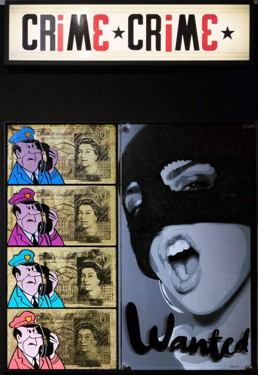 Wanted - Video Heaven - Original - SOLD by artist Lhouette - Wyecliffe Galleries