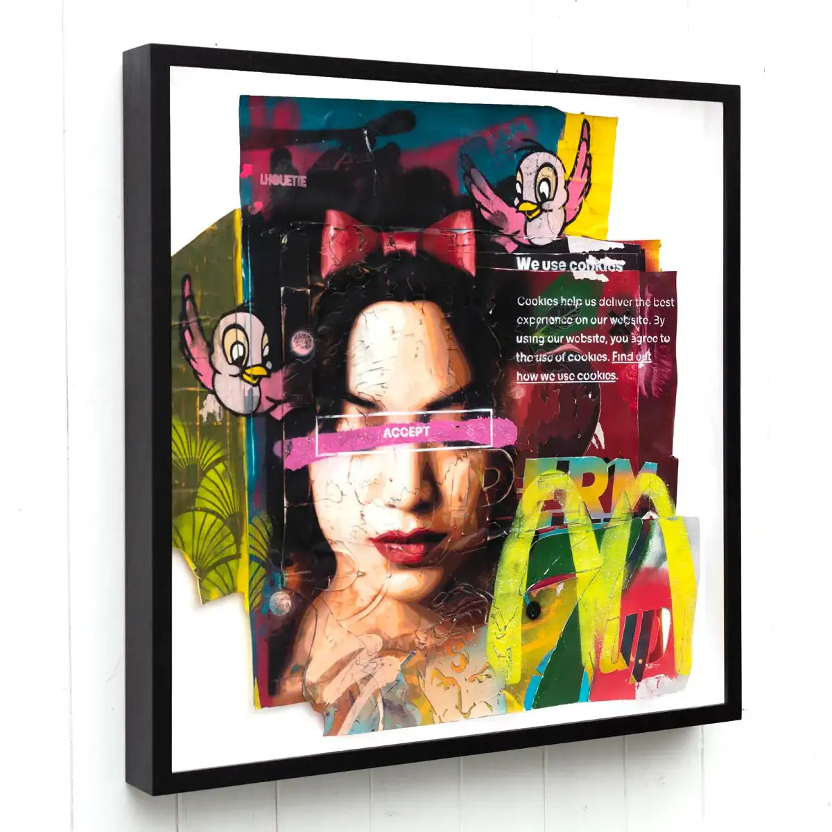 We Use Cookies - Original by artist Lhouette - Wyecliffe Galleries