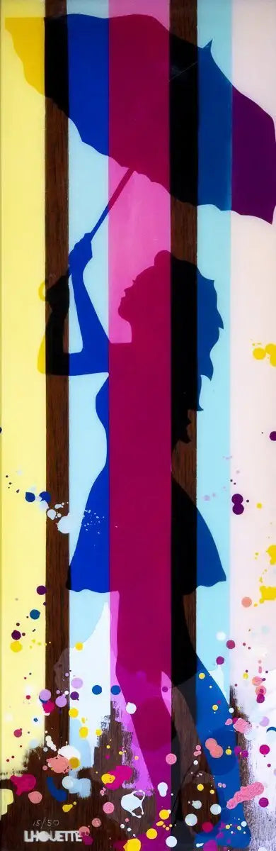 Weather Girl & Weather Man - Matching Edition Set - SOLD by artist Lhouette - Wyecliffe Galleries