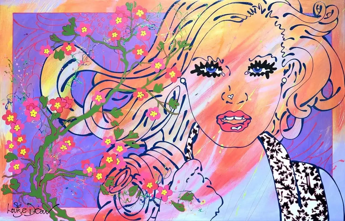 Can't Resist (Japanese Blossom) - SOLD by artist Louise Dear - Wyecliffe Galleries