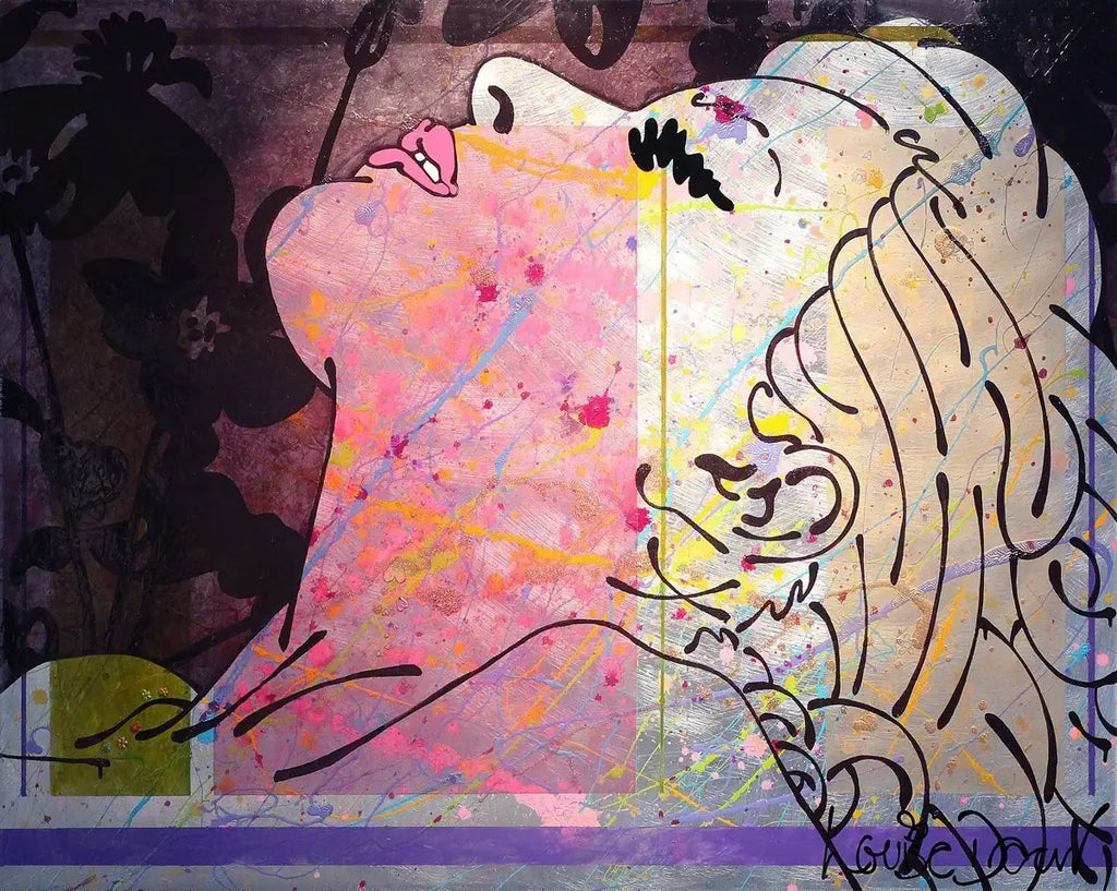 The Way You Make Me Feel (I Blush) - SOLD by artist Louise Dear - Wyecliffe Galleries