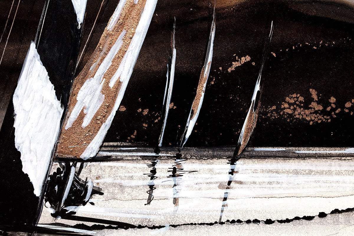 Overcast Sky - Original - SOLD by artist Louise Schofield - Wyecliffe Galleries