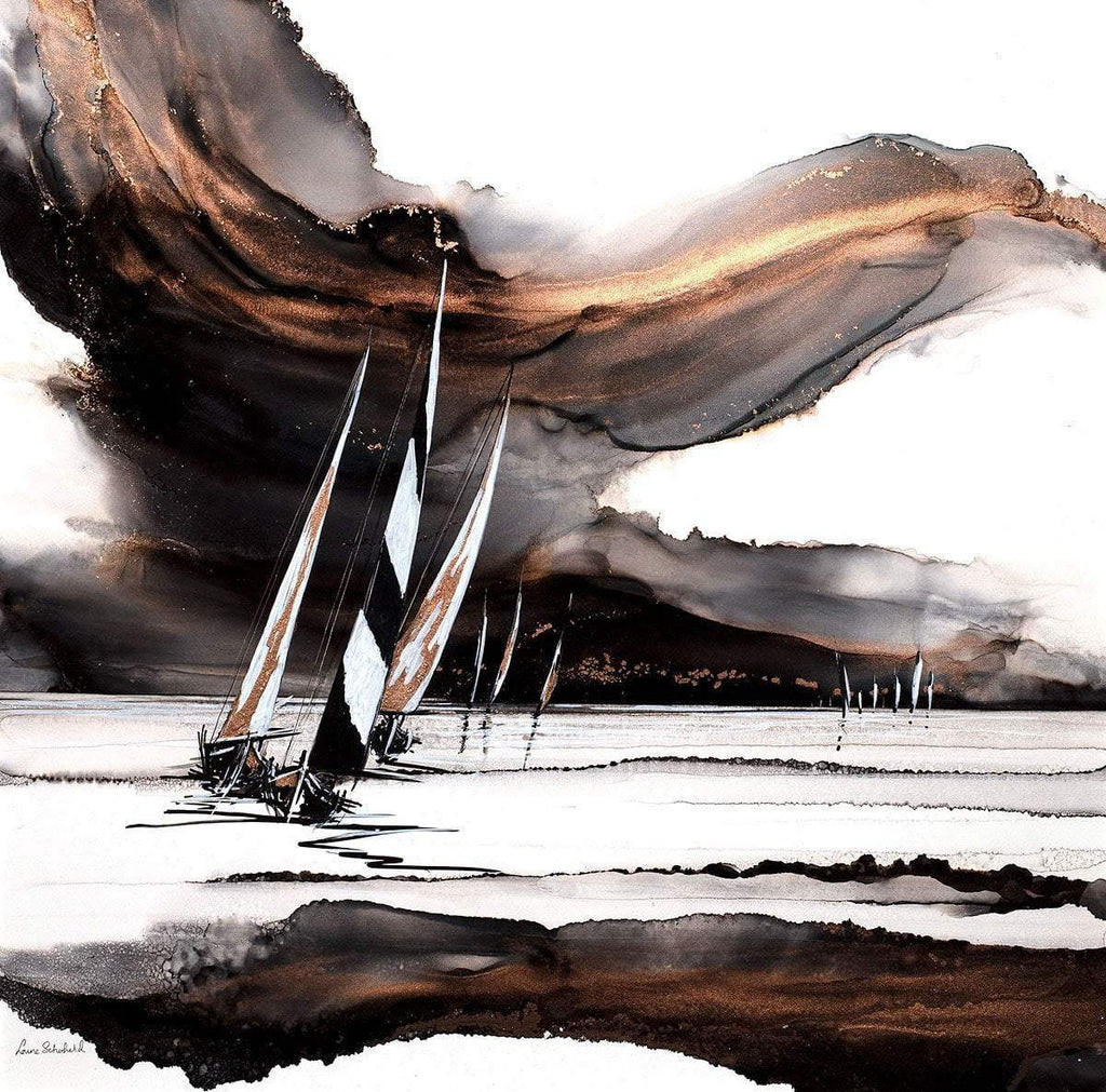 Overcast Sky - Original - SOLD by artist Louise Schofield - Wyecliffe Galleries