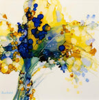 Paradisiacal - Original - SOLD by artist Louise Schofield - Wyecliffe Galleries