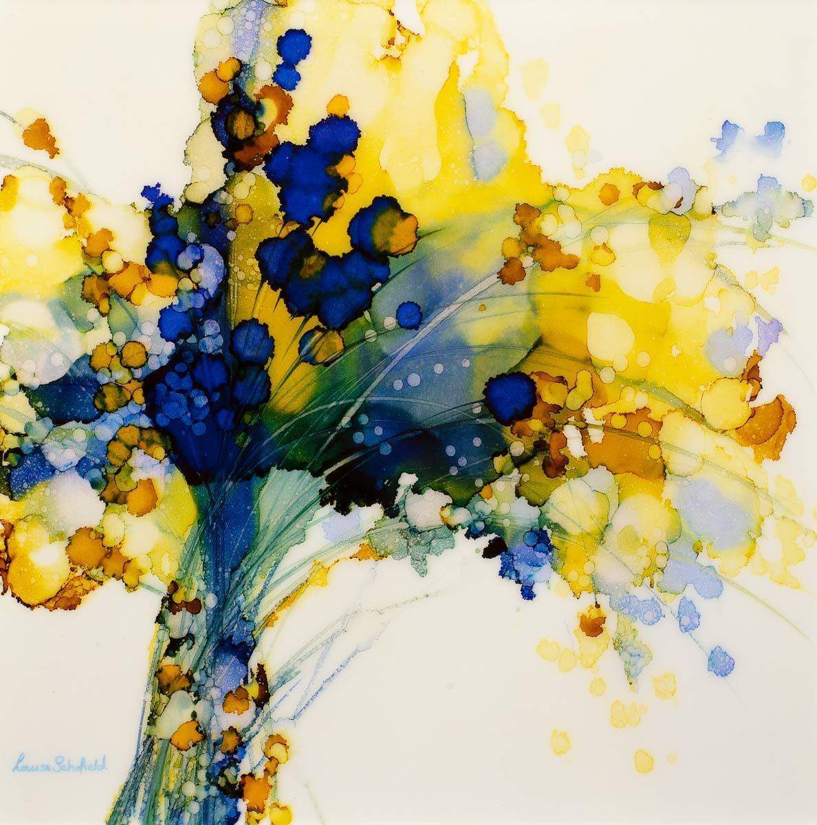 Paradisiacal - Original - SOLD by artist Louise Schofield - Wyecliffe Galleries