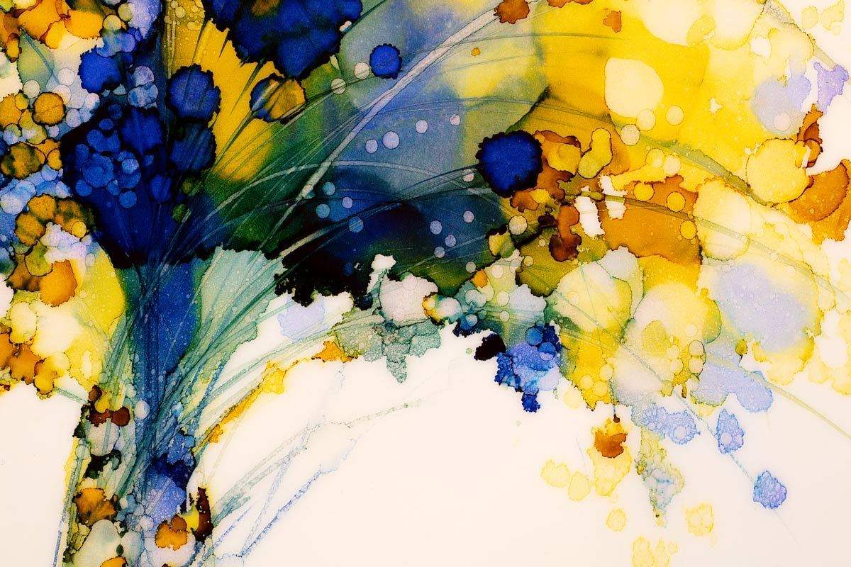 Paradisiacal - Original - SOLD by artist Louise Schofield - Wyecliffe Galleries