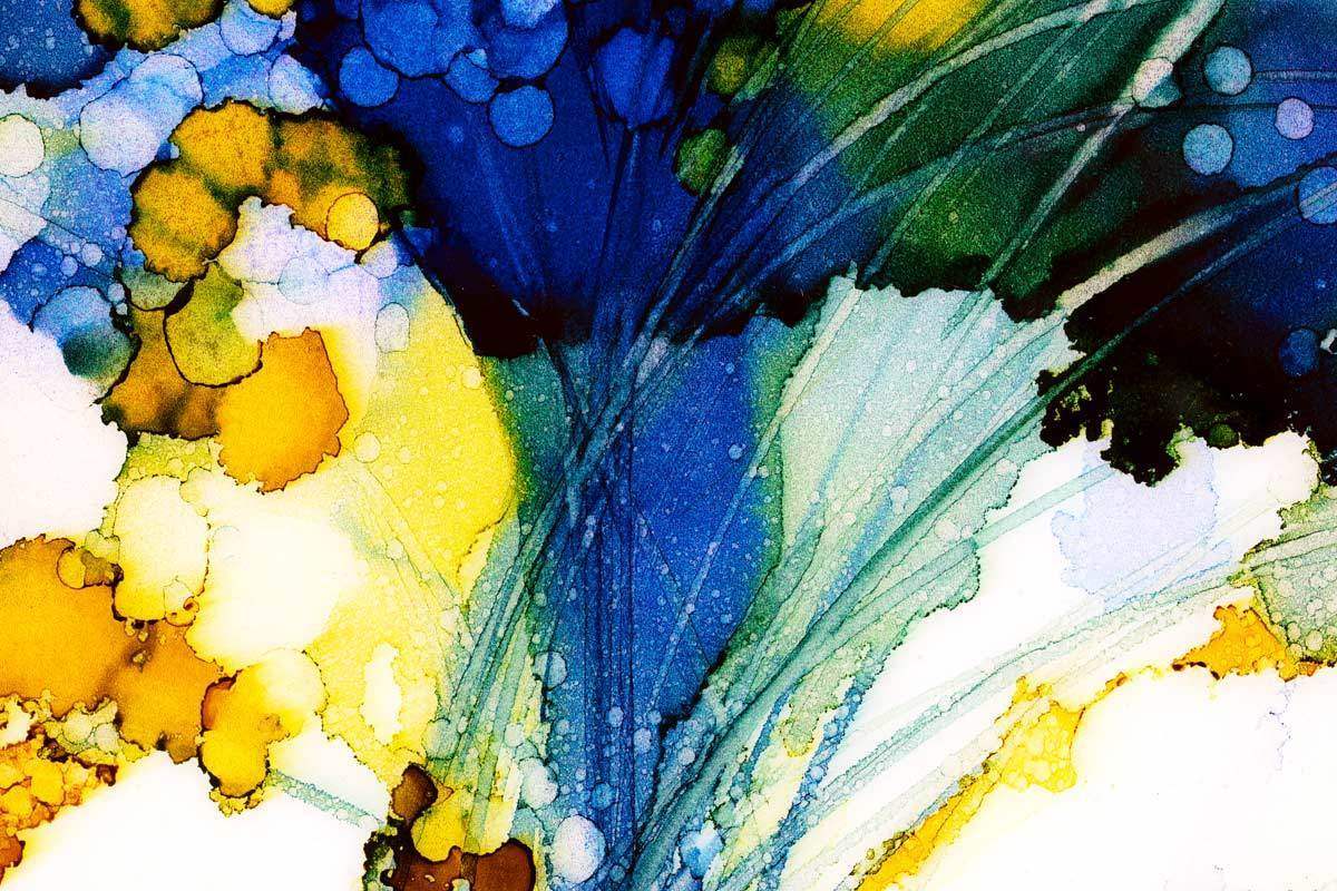 Paradisiacal - Original - SOLD by artist Louise Schofield - Wyecliffe Galleries
