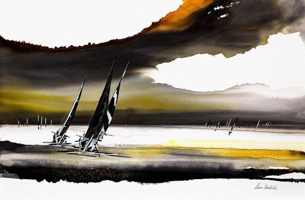 Stormy Skies - Original by artist Louise Schofield - Wyecliffe Galleries