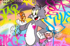 Tom & Jerry - Original - SOLD by artist Lukey - Wyecliffe Galleries
