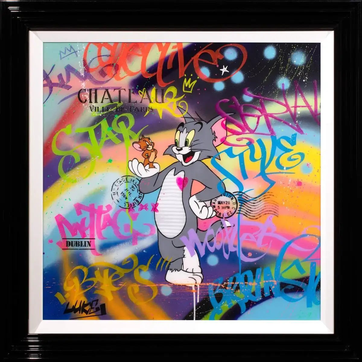 Tom & Jerry - Original - SOLD by artist Lukey - Wyecliffe Galleries