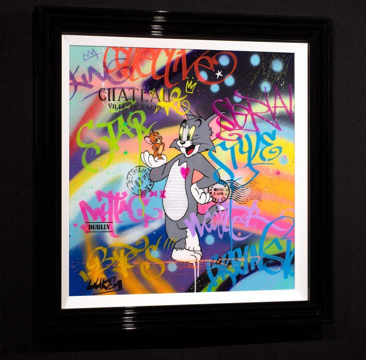 Tom & Jerry - Original - SOLD by artist Lukey - Wyecliffe Galleries