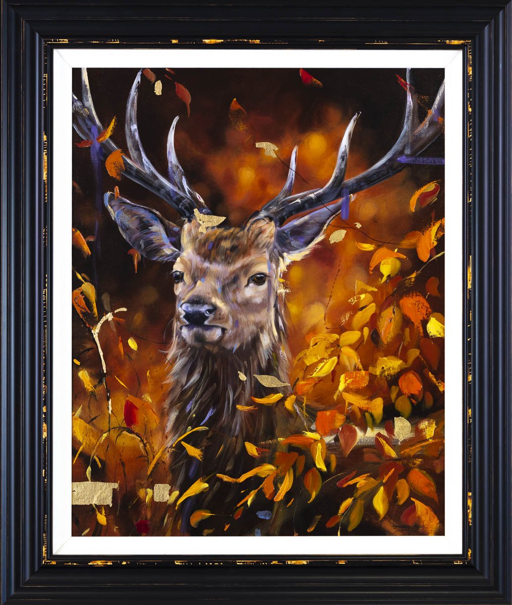 Autumn Stag - Original Lyndsey Selley Framed