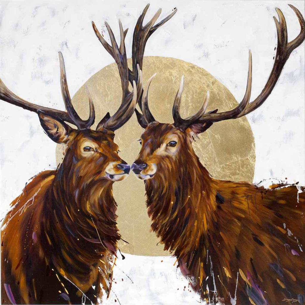 Companions - Original - SOLD by artist Lyndsey Selley - Wyecliffe Galleries