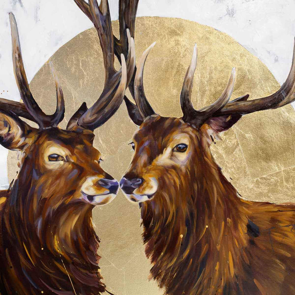 Companions - Original - SOLD by artist Lyndsey Selley - Wyecliffe Galleries
