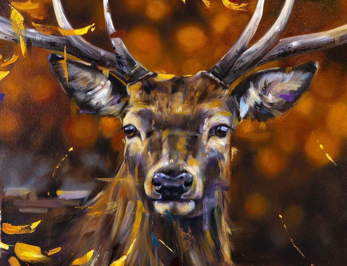 In the Wild - Original - SOLD by artist Lyndsey Selley - Wyecliffe Galleries