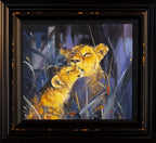 Lion Cub - Original - SOLD by artist Lyndsey Selley - Wyecliffe Galleries