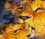 Lion Cub - Original - SOLD by artist Lyndsey Selley - Wyecliffe Galleries