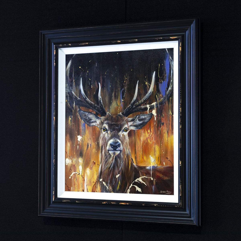 Stag - Original - SOLD by artist Lyndsey Selley - Wyecliffe Galleries