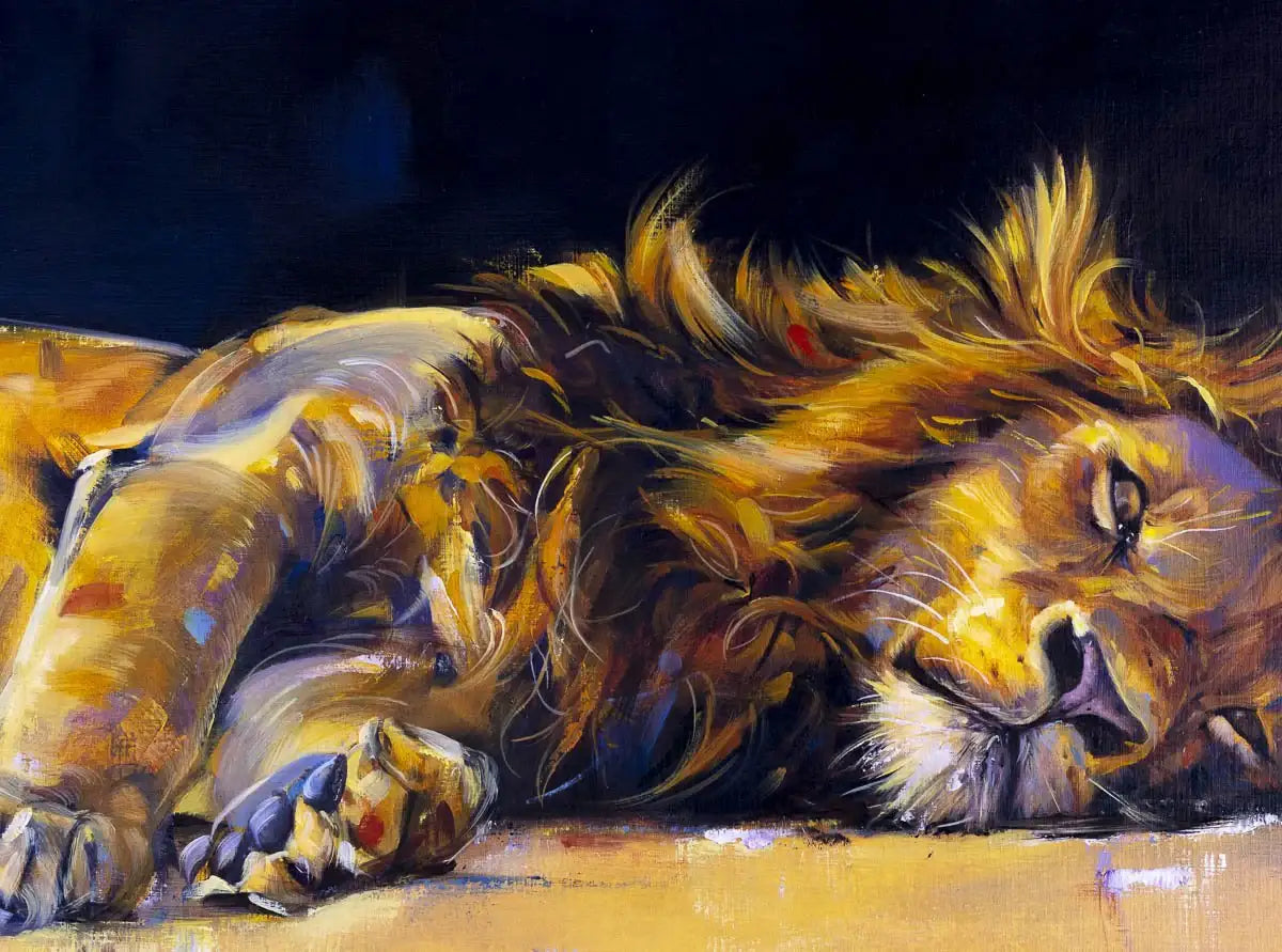 The King - Original - SOLD by artist Lyndsey Selley - Wyecliffe Galleries