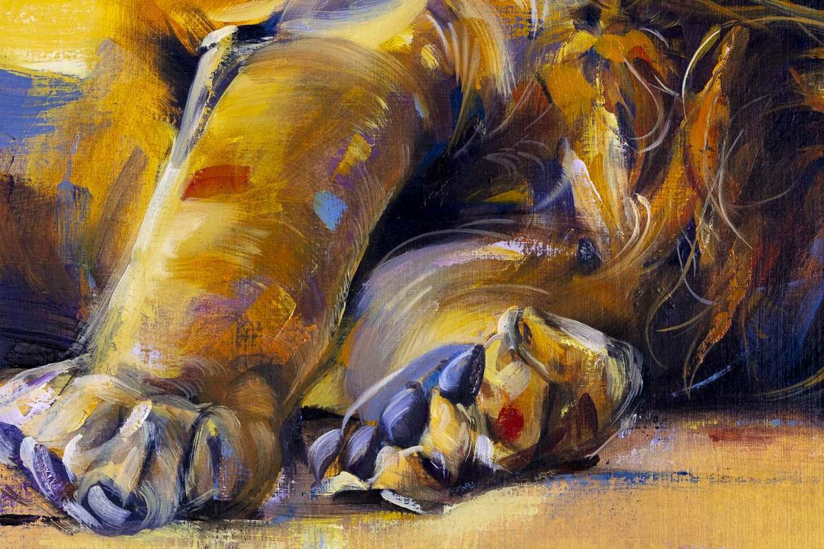 The King - Original - SOLD by artist Lyndsey Selley - Wyecliffe Galleries