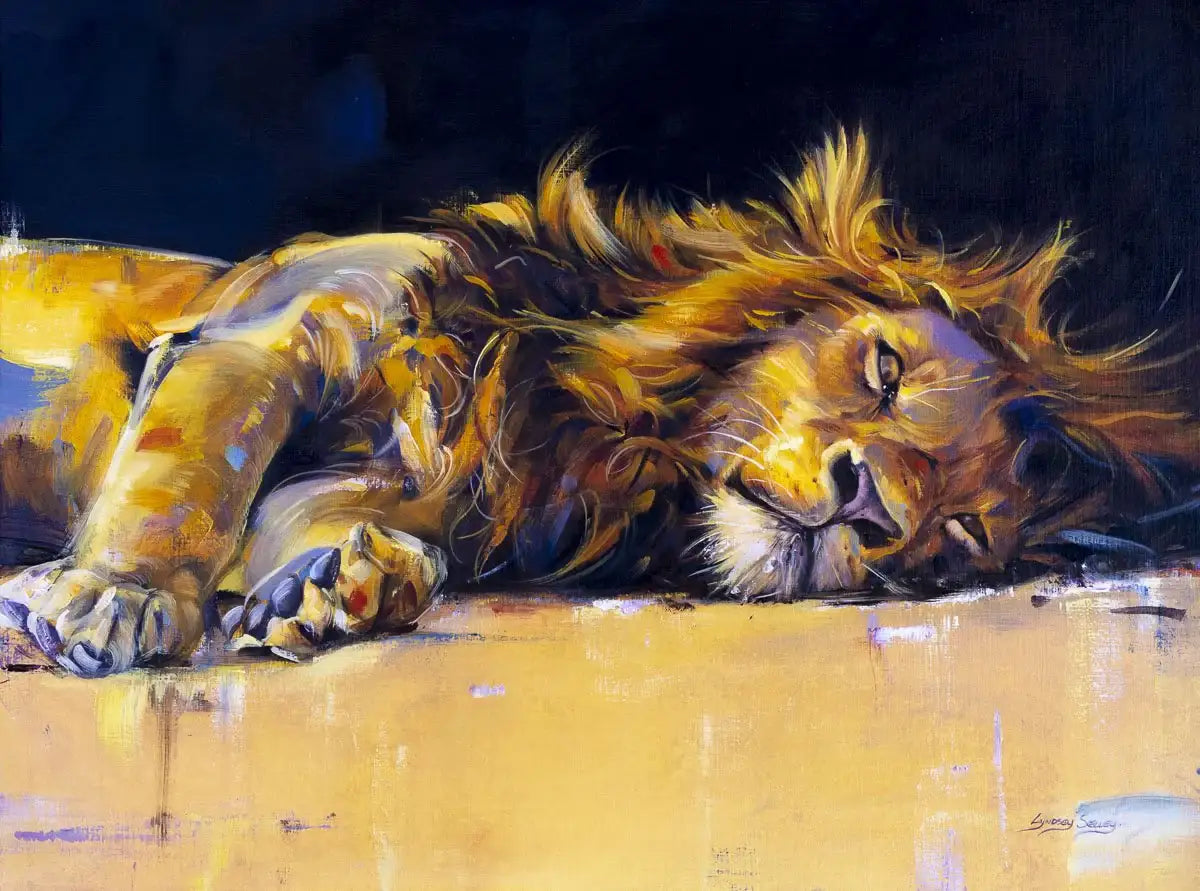 The King - Original - SOLD by artist Lyndsey Selley - Wyecliffe Galleries