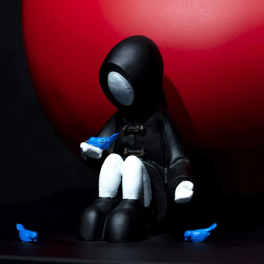 Feed the Birds - Sculpture - SOLD by artist Mackenzie Thorpe - Wyecliffe Galleries