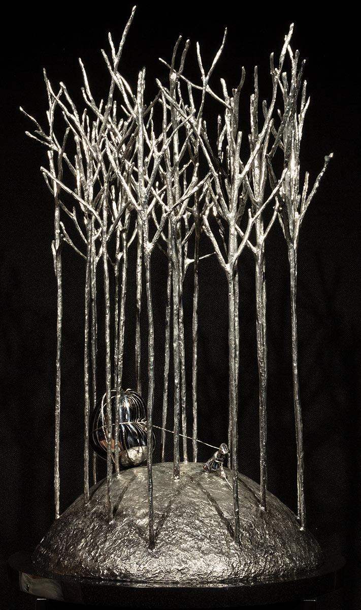 Love in the Forest - Sculpture - SOLD by artist Mackenzie Thorpe - Wyecliffe Galleries