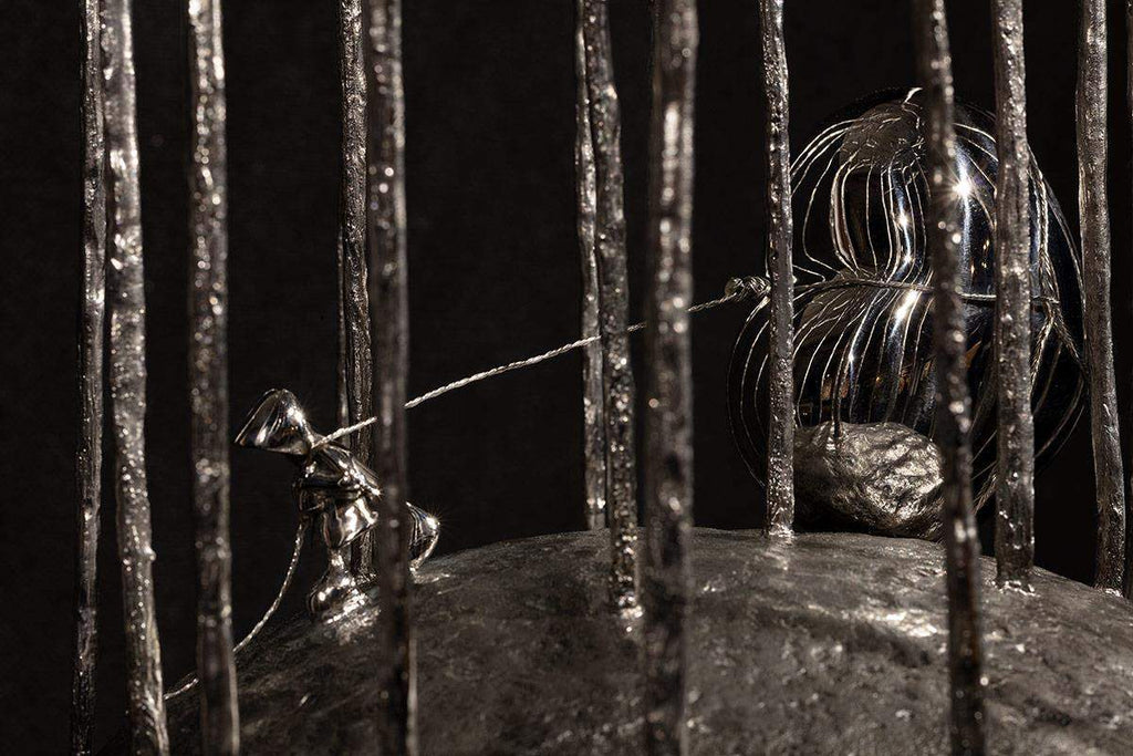 Love in the Forest - Sculpture - SOLD by artist Mackenzie Thorpe - Wyecliffe Galleries