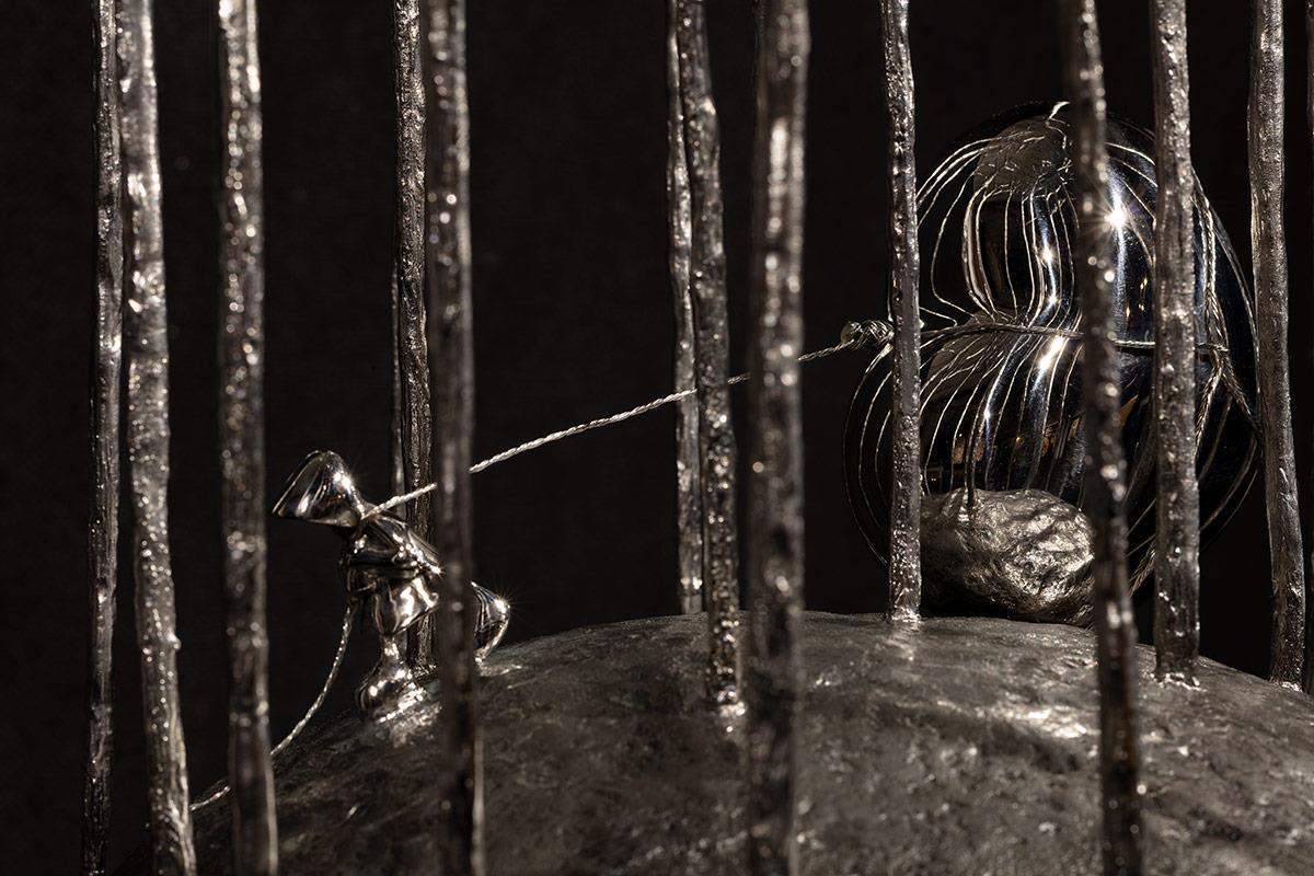 Love in the Forest - Sculpture - SOLD by artist Mackenzie Thorpe - Wyecliffe Galleries