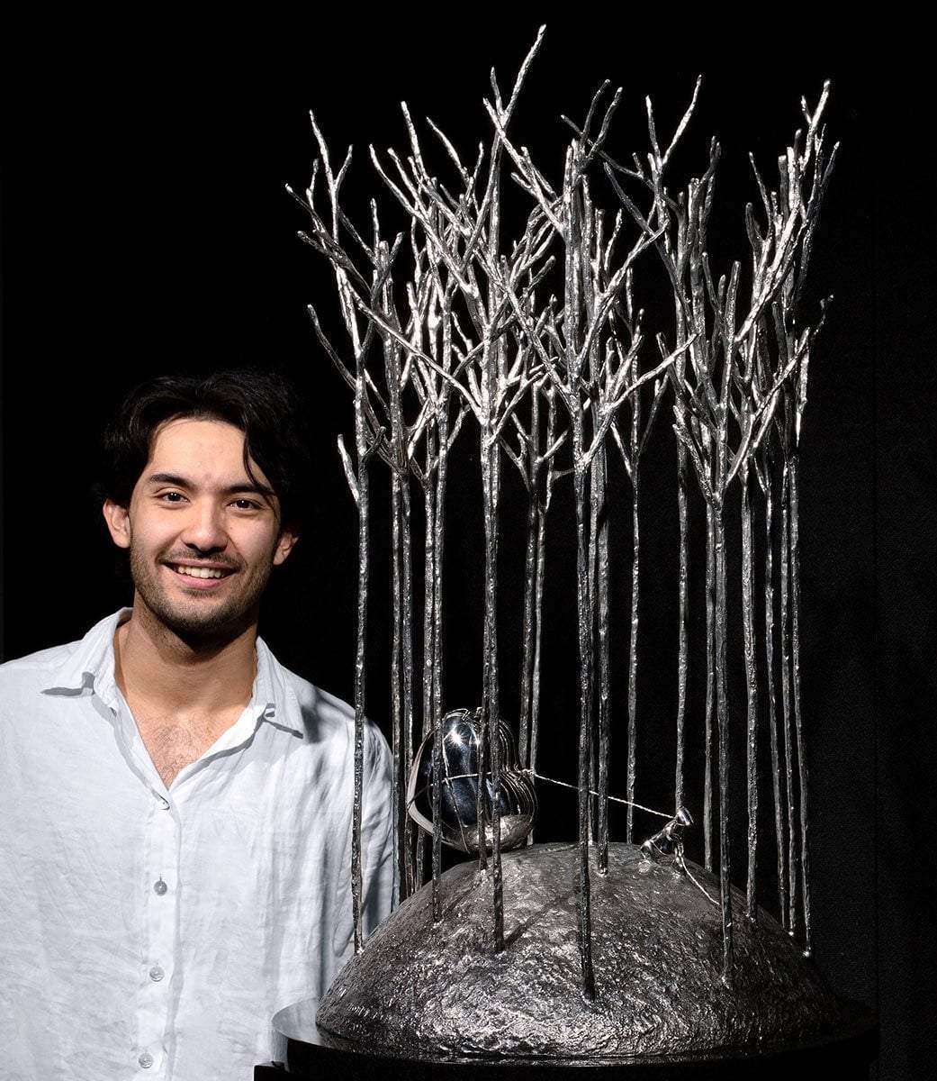 Love in the Forest - Sculpture - SOLD by artist Mackenzie Thorpe - Wyecliffe Galleries