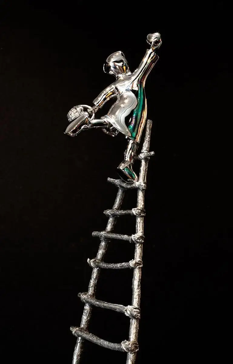 The Love Picker - Sculpture - SOLD by artist Mackenzie Thorpe - Wyecliffe Galleries