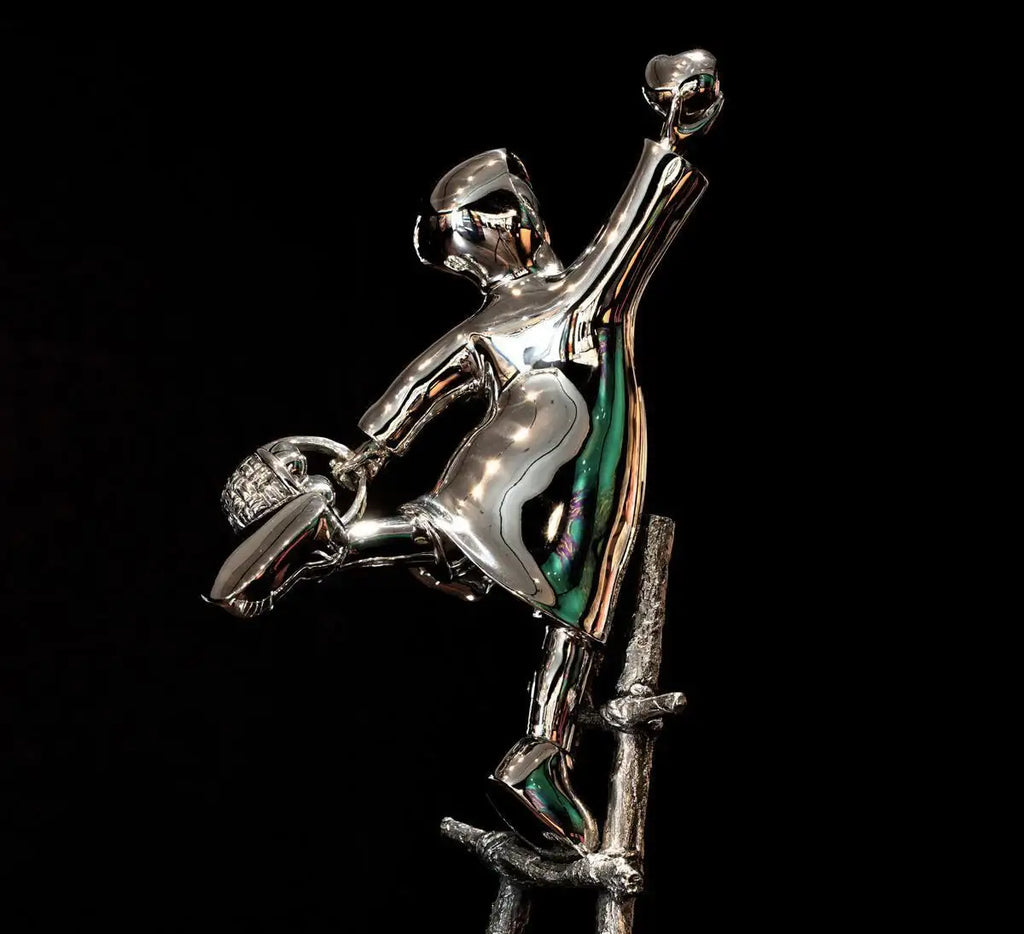 The Love Picker - Sculpture - SOLD by artist Mackenzie Thorpe - Wyecliffe Galleries