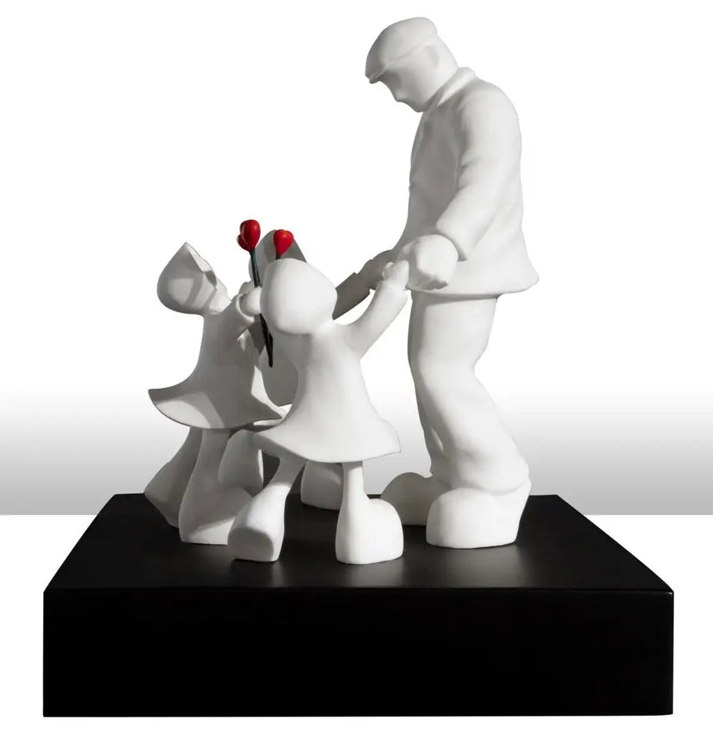 Three Times The Love - Sculpture - SOLD by artist Mackenzie Thorpe - Wyecliffe Galleries