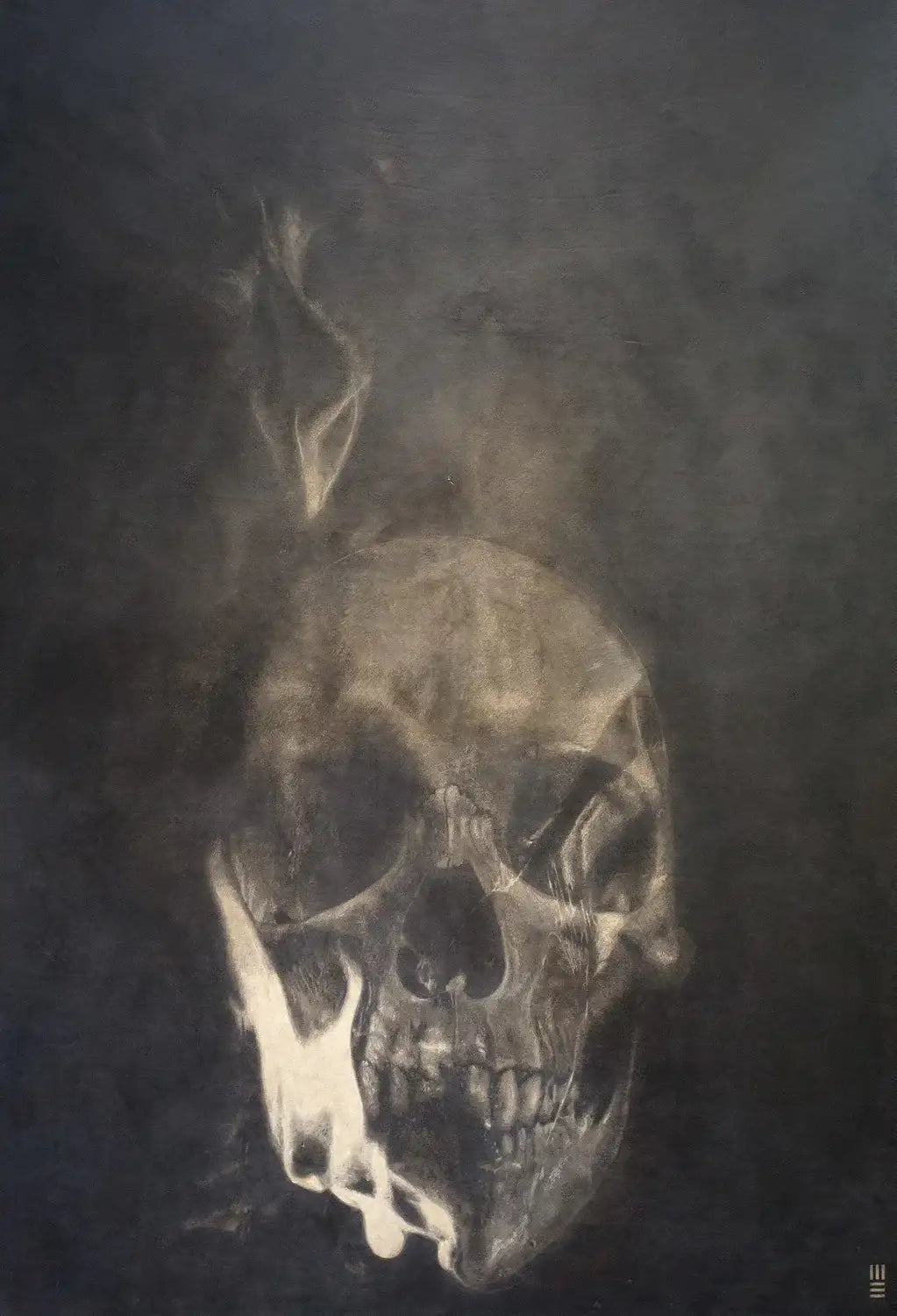 Death Asphyxiated - SOLD by artist Mark Evans - Wyecliffe Galleries