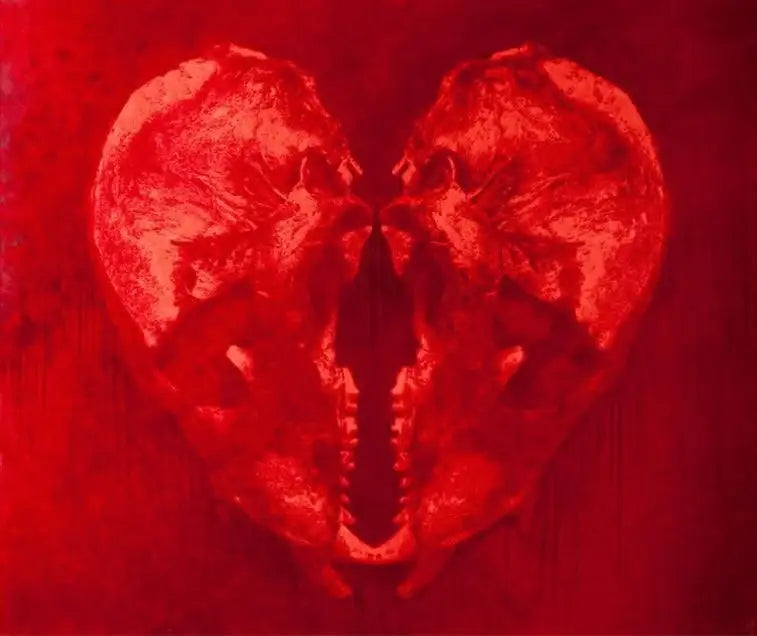 Red: The Ancient Lovers by artist Mark Evans - Wyecliffe Galleries