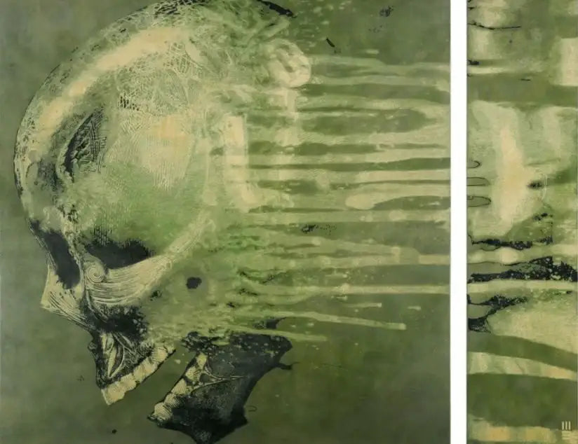 Wrong Way Around The Track by artist Mark Evans - Wyecliffe Galleries