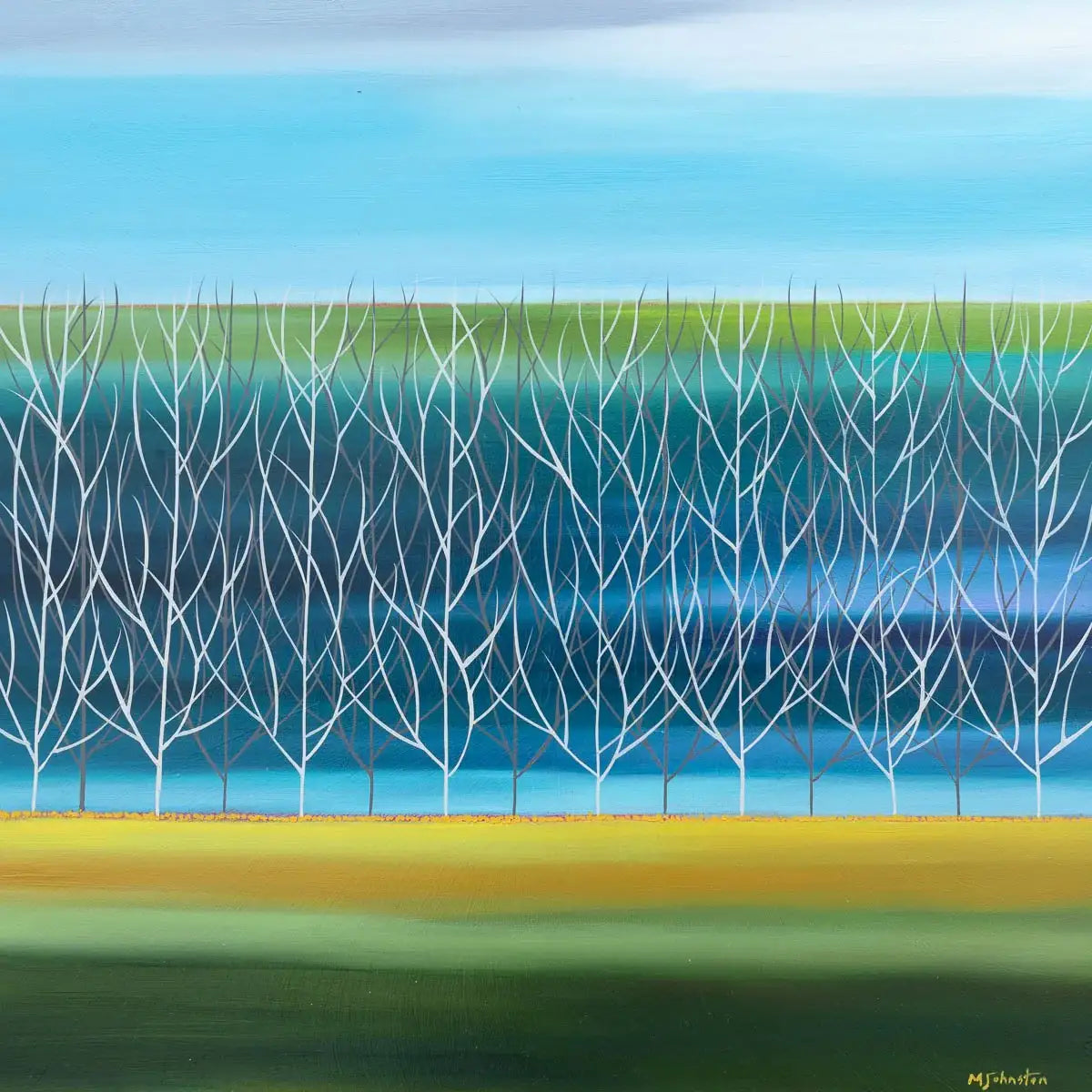 A Calm Tone - Original - SOLD by artist Mary Johnston - Wyecliffe Galleries